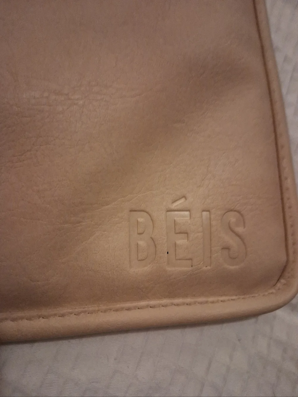 BEIS Beige Laptop Sleeve with Front Pocket